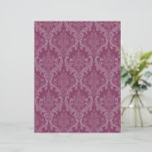 Burgundy Damask Letterhead (Standing Front)