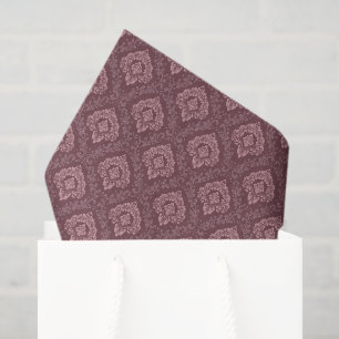 Burgundy Damask Tissue Paper, Decoupage Tissue Paper