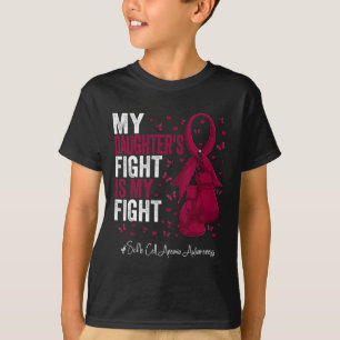 Burgundy Daughter Sickle Cell Anemia Awareness  T-Shirt