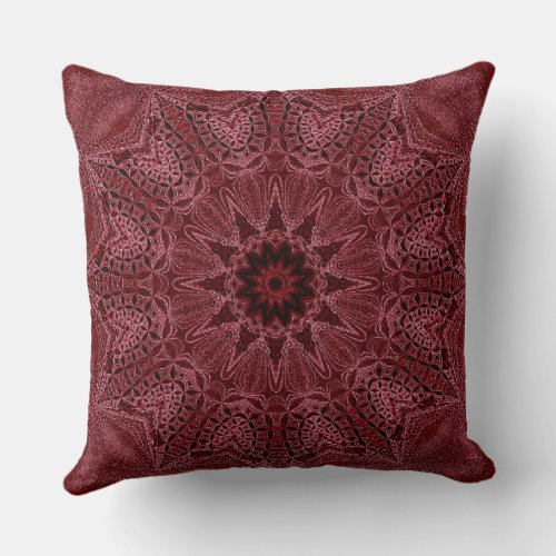 Burgundy Decorative Throw Pillow