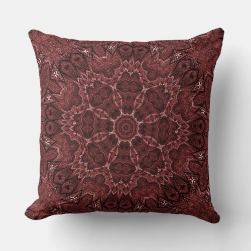 Burgundy Decorative Throw Pillow