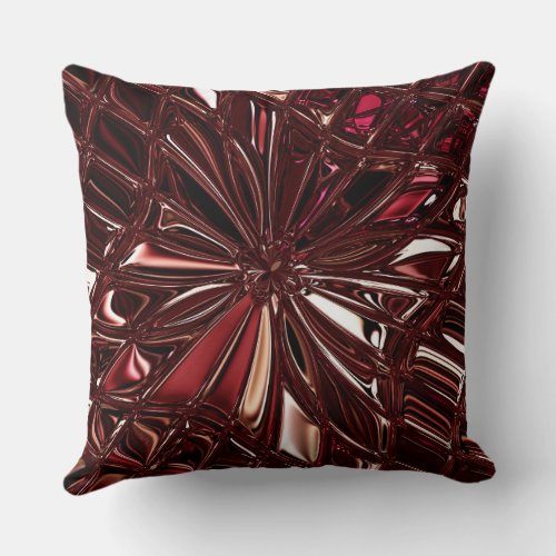 Burgundy Decorative Throw Pillow