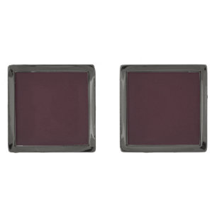 Burgundy Deep Wine Red Matte  Cufflinks
