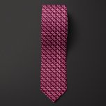 Burgundy DNA Double Helix Pattern  Neck Tie<br><div class="desc">Elegant "striped" pattern of DNA Double Helices make this necktie a unique fashion accessory for anyone,  but especially those fascinated with the science of genetics. Be sure to check out the matching socks featuring the same pattern.</div>