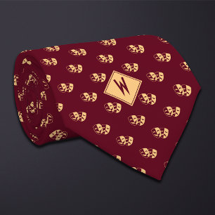 Burgundy Drama Teacher Actor Neck Tie