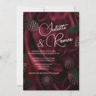 Burgundy Elegance Invitation