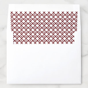Burgundy Elegant Simple Fall Winter Wedding Envelope Liner