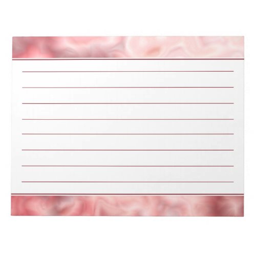 Burgundy Faux Marble Abstract Notepad