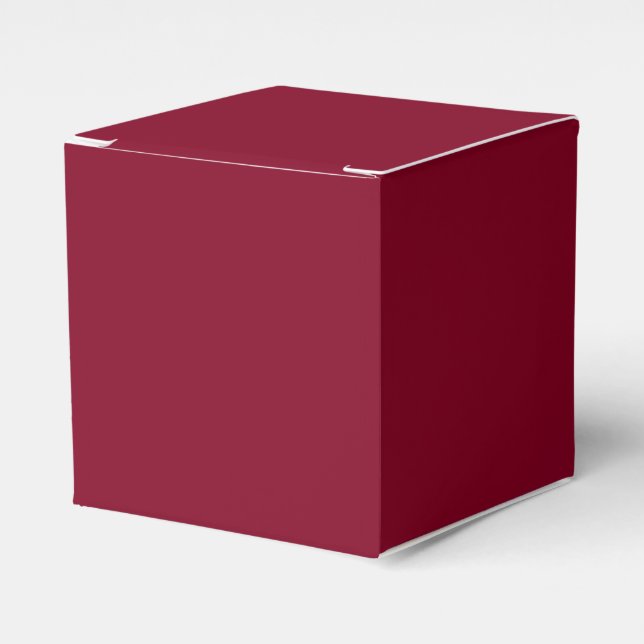 Burgundy Favor Boxes (Front Side)