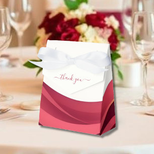 Burgundy Favor Boxes