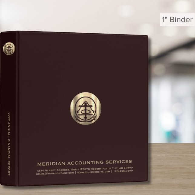 Burgundy Financial Report Binder (Creator Uploaded)