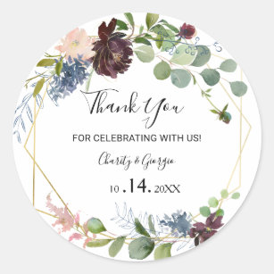 Wedding Stickers Labels Zazzle