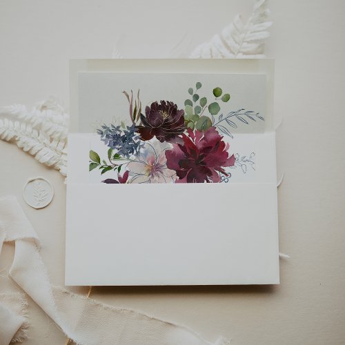 Burgundy Floral and Greenery Wedding