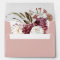 Burgundy Floral Boquet Lined Envelope