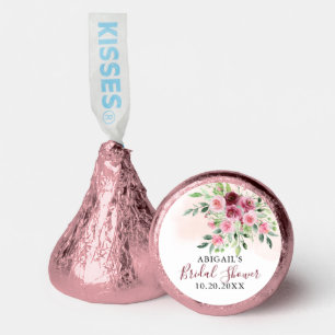 Burgundy Floral Bridal Shower Hershey®'s Kisses®