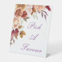 Burgundy floral bridal shower invitation