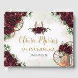 Burgundy Floral Charro Cowboy Boots Quinceanera Guest Book<br><div class="desc">Coordinate your party with this elegant Charro Burgundy Roses Floral Guest Book! Personalize it easily and quickly, simply click the customize it further button to edit the texts, change fonts and fonts colors. Featuring beautiful watercolor rich burgundy roses and floral adorned cowboy boots. Matching items available in store. (c) Somerset...</div>