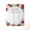 Burgundy Floral Custom Bridal Shower Photo Booth
