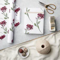 Elegant Burgundy and Black Ombre Wrapping Paper, Zazzle