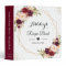 Burgundy Floral Geometric Bridal Shower Recipe