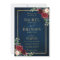 Burgundy Floral Gold Navy Blue Rustic Wedding