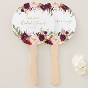 hand wedding fans