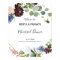Burgundy Floral Greenery Rehearsal dinner Welcome