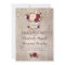 Burgundy Floral Mason Jar Rustic Engagement Party