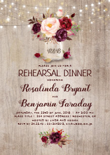 rustic rehearsal dinner invitations zazzle