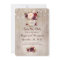 Burgundy Floral Mason Jar Rustic Save the Date
