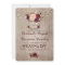 Burgundy Floral Mason Jar Rustic Wedding