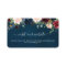 Burgundy Floral Navy Wedding Website