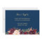 Burgundy Floral Navy Will You Be My Bridesmaid