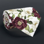 Burgundy  Floral Pattern  Neck Tie<br><div class="desc">Add a sophisticated touch to your outfit with this necktie featuring a beautiful burgundy floral pattern. Perfect for weddings,  formal events,  or everyday elegance,  it elevates any look with its timeless charm. Ideal for gifting or adding flair to your wardrobe.</div>