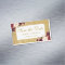 Burgundy Floral Save The Date Gold Mini Magnet