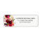 Burgundy Floral Watercolor Address Labels
