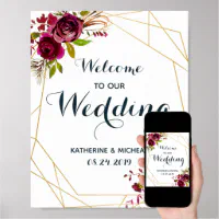 Kappa Board Burgundy & Ivory Wedding Gifting Tray