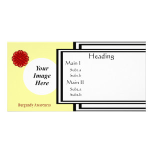 Burgundy Flower Ribbon Template by Kenneth Yoncich