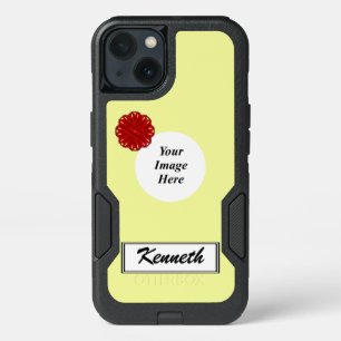 Burgundy Flower Ribbon Template by Kenneth Yoncich iPhone 13 Case