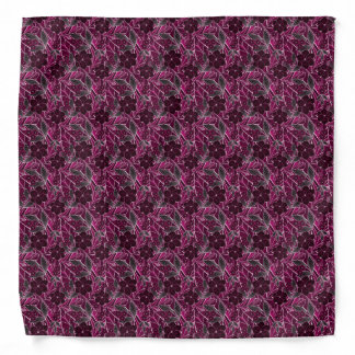Burgundy flowers. bandana