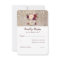 Burgundy Flowers Rustic RSVP
