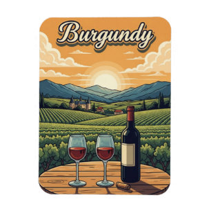 Burgundy France Travel Magnet