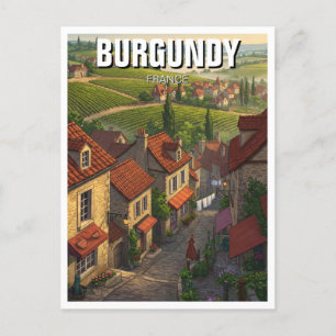 Burgundy France Travel Postcard