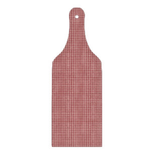 Burgundy Gingham-CUTTING BOARD PADDLE