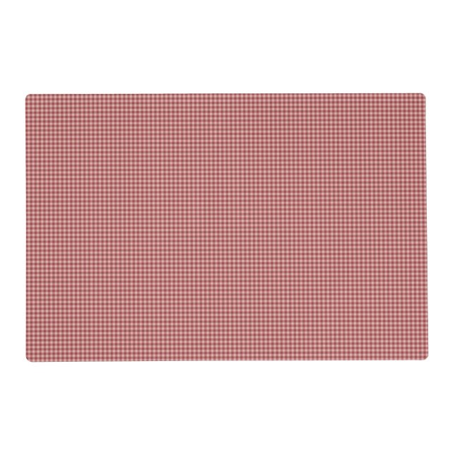 Burgundy Gingham-PAPER PARTY PLACEMAT (Front)