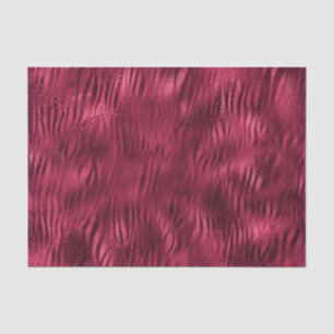 Burgundy Glam Foil Glitter Tiger Stripes Tissue Paper
