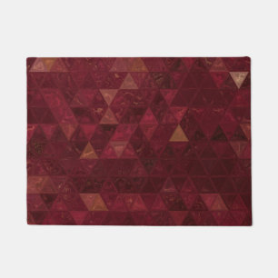 Burgundy Glass Tile Southwest Doormat