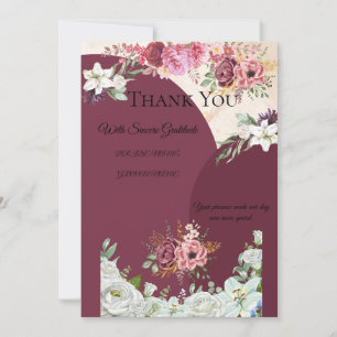 Burgundy Gold Appreciation Card