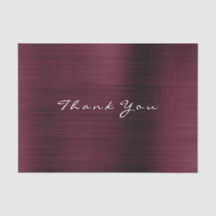 Burgundy Gold Blush Metallic Thank Luxury Tissue Paper