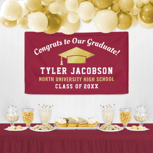 Burgundy Gold Congrats to Our Graduate Banner
